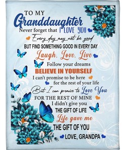 Loving Grandpa Quilt Bedding Set for Granddaughter from Grandpa