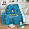 Lucario Pokemon Fleece Blanket - Perfect for Fans of the Fighting-Type PokÃ©mon
