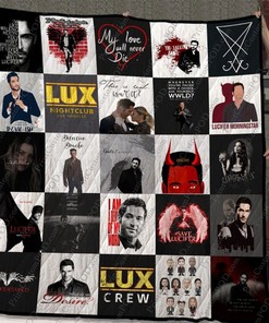 Lucifer Lux For Fans Quilt Bedding Set - Cozy Up with Your Favorite Devil