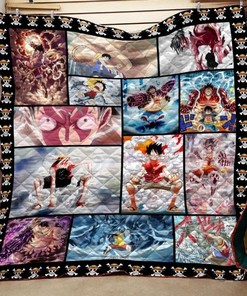Luffy Skill One Piece Anime Quilt Bedding Set - The Must-Have Addition to Your Collection