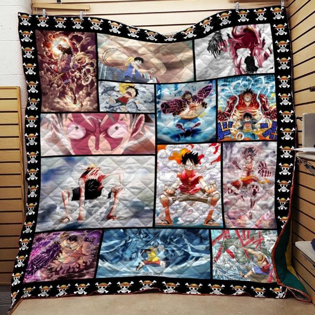 Luffy Skill One Piece Anime Quilt Bedding Set - The Must-Have Addition to Your Collection