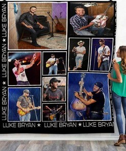 Luke Bryan Quilt Blanket - Kick the Dust Up for Country Fans