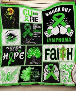 Lymphoma Awareness Quilt Bedding Set Thb823 for Cancer Awareness Supporters