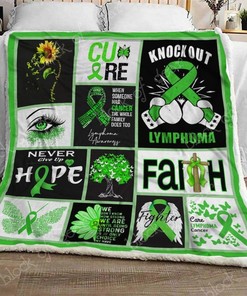 Lymphoma Awareness Sofa Blanket - Show Your Support for Cancer Awareness