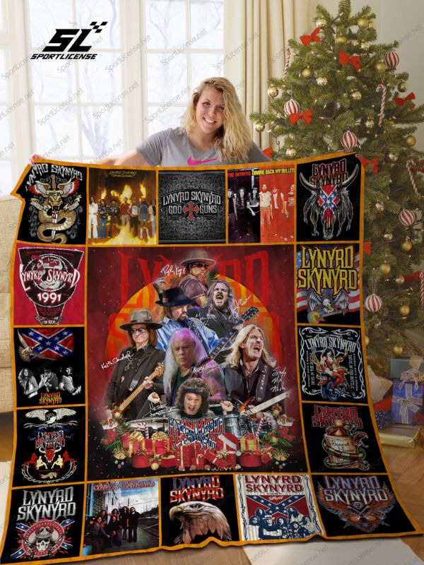 Lynyrds Skynyrd Band Christmas Quilt Blanket with Unique and Comfortable Material