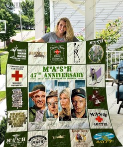 MASH Tv Series 47th Anniversary Retro Quilt Blanket for Fans