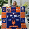 MLB New York Mets quilt blanket DUP - MLB New York Mets Quilt Bedding Set