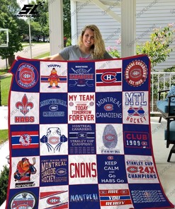 MTL Hockey Montral Canadiens Collection Quilt Bedding Set with Bed Set for Boys