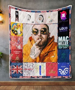 Mac Miller Style Quilt Blanket with Unique Design and Comfortable Material
