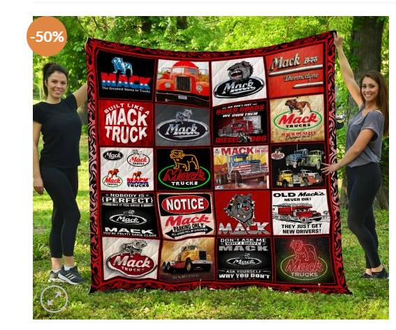 Mack-Trucks Quilt Bedding Set Full with Quilt Blanket