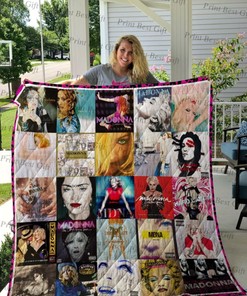 Madonna Albums Cover Poster Quilt Ver 4, Must-Have for Fans of Pop Music Icon
