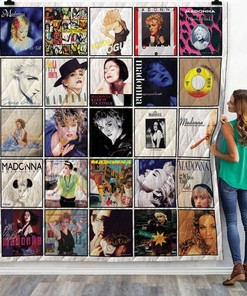 Madonna Who's That Girl Throw Quilt Bedding Set - Vintage Design