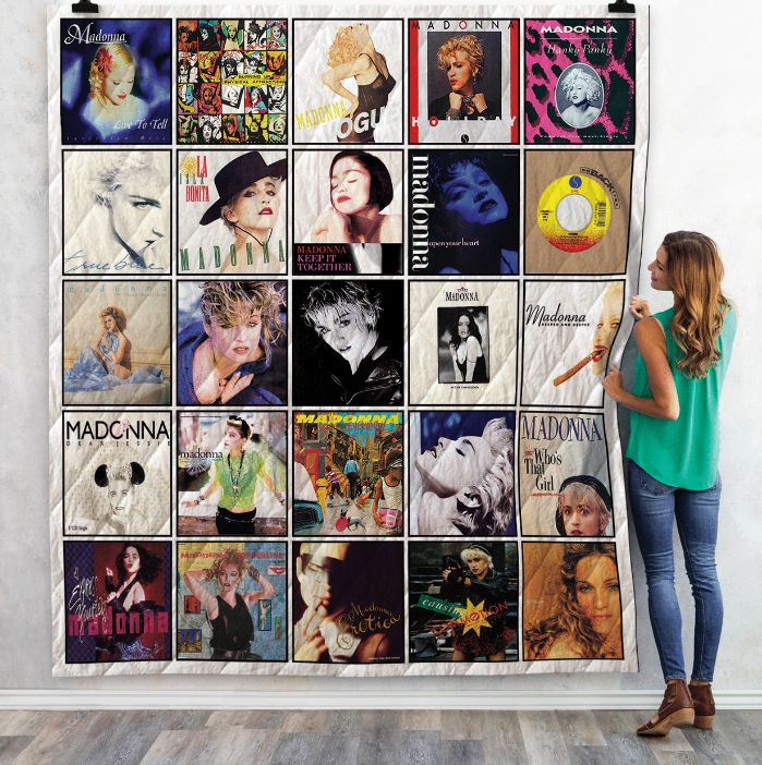 Madonna Who's That Girl Throw Quilt Bedding Set - Vintage Design