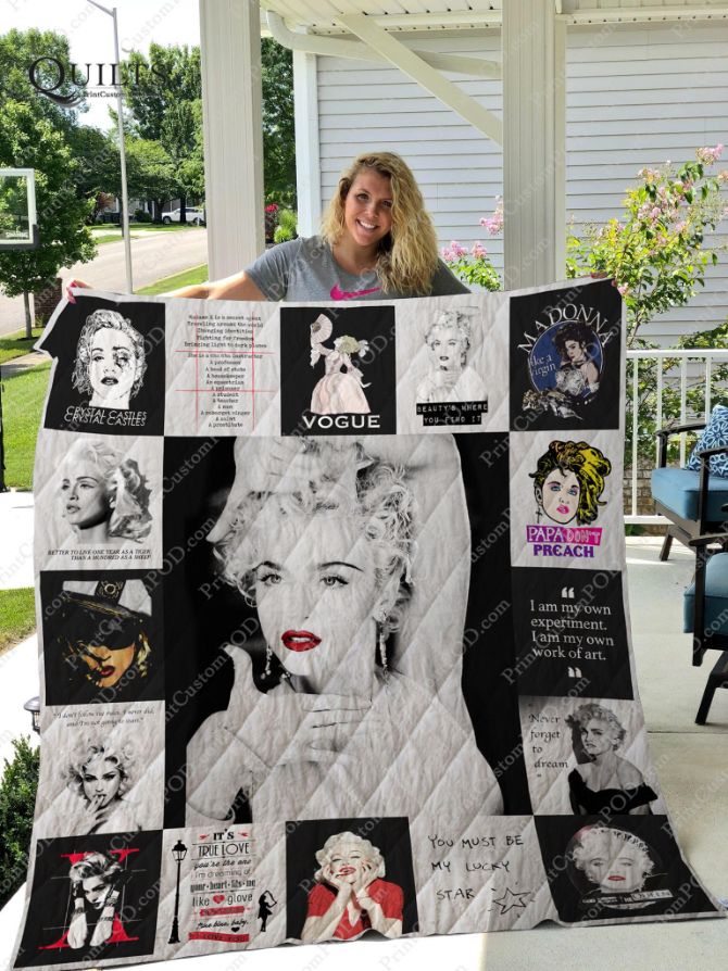 Madonna fans, don't miss out on this beautiful quilt blanket