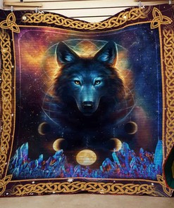 Magical Wolf Quilt Bedding Set for Animal Lovers