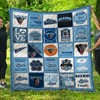 Maine Black Bears Ncaa Quilt Bedding Set with Combined Quilt Blanket