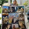 Maine Coon Cat Quilt Bedding Set for Cat Lovers