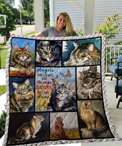 Maine Coon Cat Quilt Bedding Set for Cat Lovers