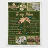 Make Your Mom Smile with the Lily Flower and Butterfly Blanket on Her Birthday