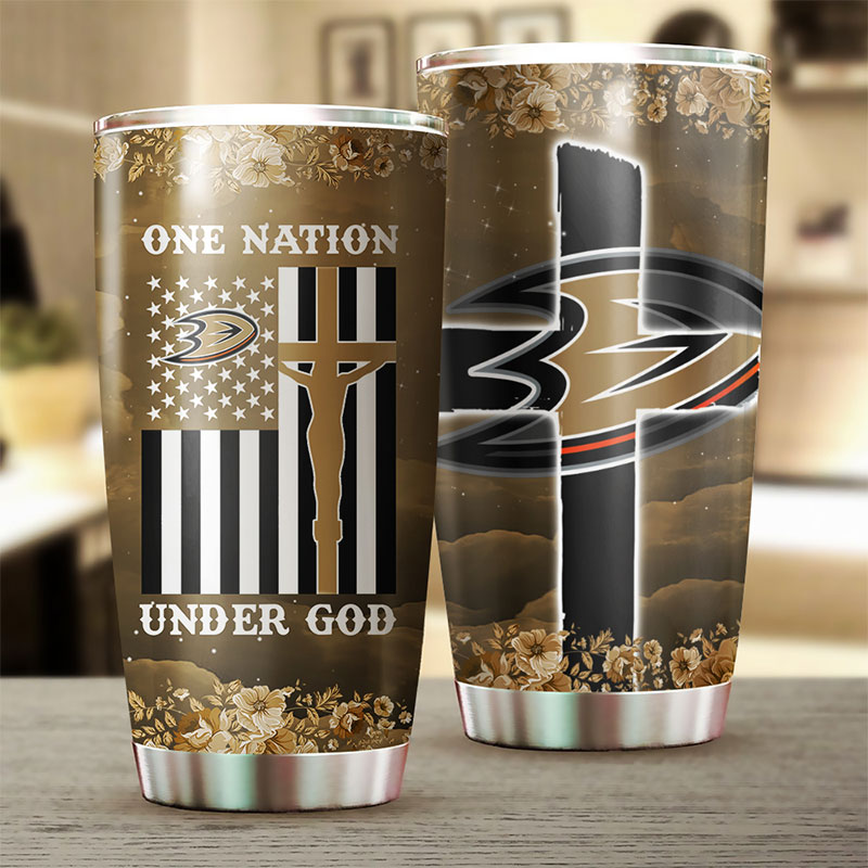 Make a Statement with This One Nation Under God Ducks NHL Tumbler - Image 2