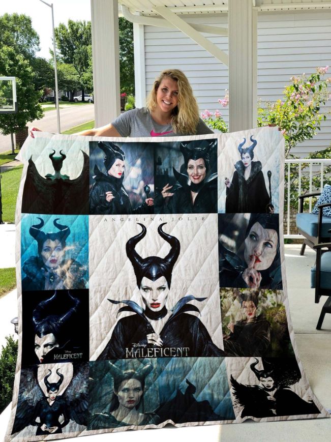 Maleficent Angelina Jolie Collection Quilt Bedding Set for Fans