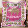 Mama Sloth Loved A Little Girl Than Herself Quilt Blanket for People Who Love their Children