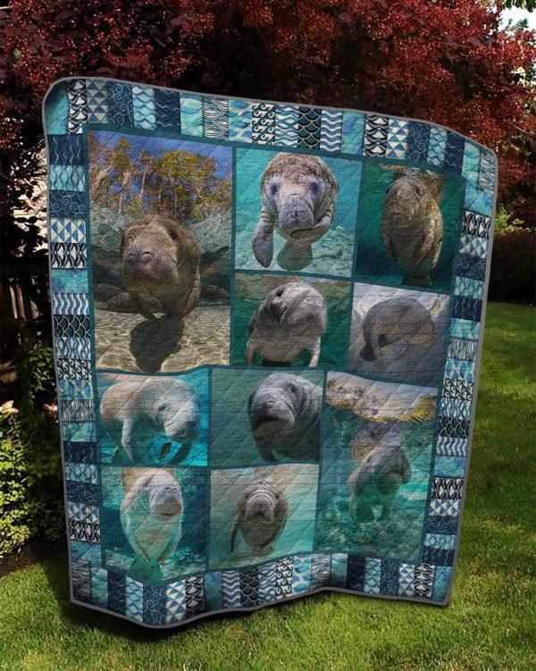 Manatee P904006 Quilt Blanket for Sea Life Lovers