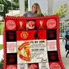 Manchester United Soccer Quilt Bedding Set - Ideal for Sports Fans