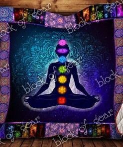 Mandala Chakra Tapestry Quilt Blanket for Spiritual and Mindful Individuals