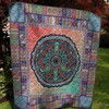 Mandala Peace P120410 Quilt Blanket - Add a Touch of Peace to Your Bedroom with the Mandala Quilt Bedding Set