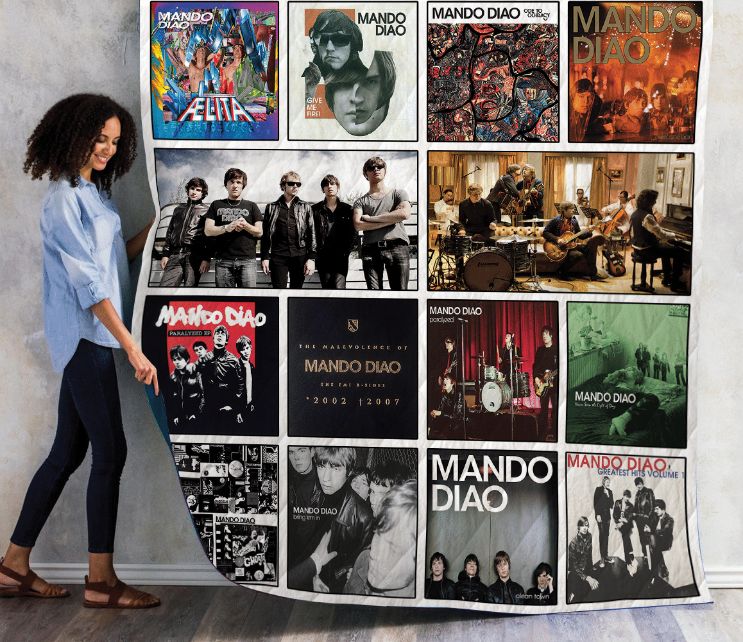 Mando Diao Collection Quilt Bedding Set for Indie Rock Fans
