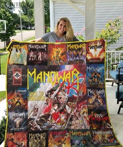 Manowar Album For Fans Collection Quilt Blanket - Fans of Manowar Can Enjoy this Collection Quilt Bedding Set