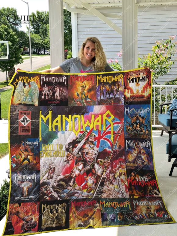 Manowar Album For Fans Collection Quilt Blanket - Fans of Manowar Can Enjoy this Collection Quilt Bedding Set