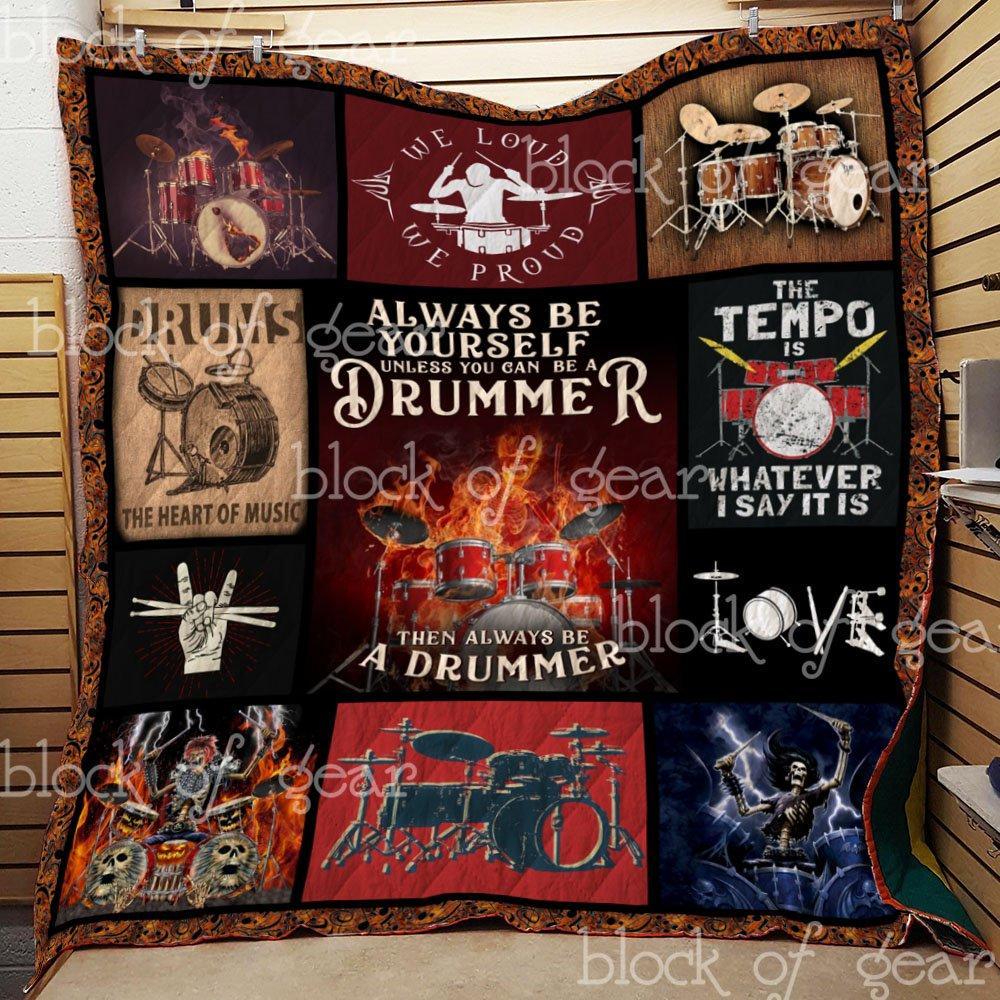 March To The Beat Of Your Own Drum With Always Be A Drummer Quilt Blanket