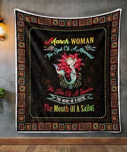 March Woman: The Soul of a Mermaid Quilt Bedding Set