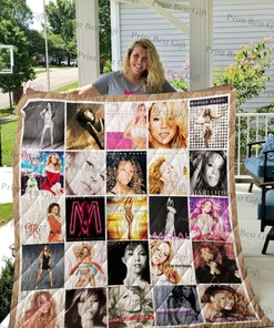 Mariah Carey Albums Cover Poster Quilt Ver 2, Ideal for Fans of R&B and Pop Music