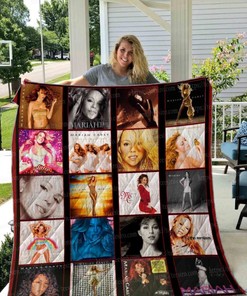 Mariah Carey Music Collection Quilt Blanket - For Fans of the Pop Icon