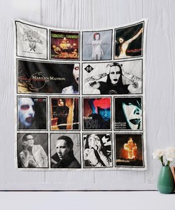 Marilyn Manson Blanket - Marilyn Manson Musician Blanket Bedding Set