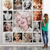 Marilyn Monroe Quilt Blanket 01 - Marilyn Monroe Portrait Vintage Quilt Bedding Set
