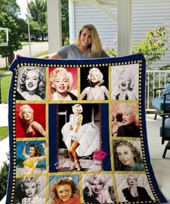 Marilyn Monroe Vintage Quilt Blanket - Marilyn Monroe Vintage Portrait Quilt Bedding Set