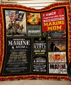 Marine Mom Quilt Bedding Set