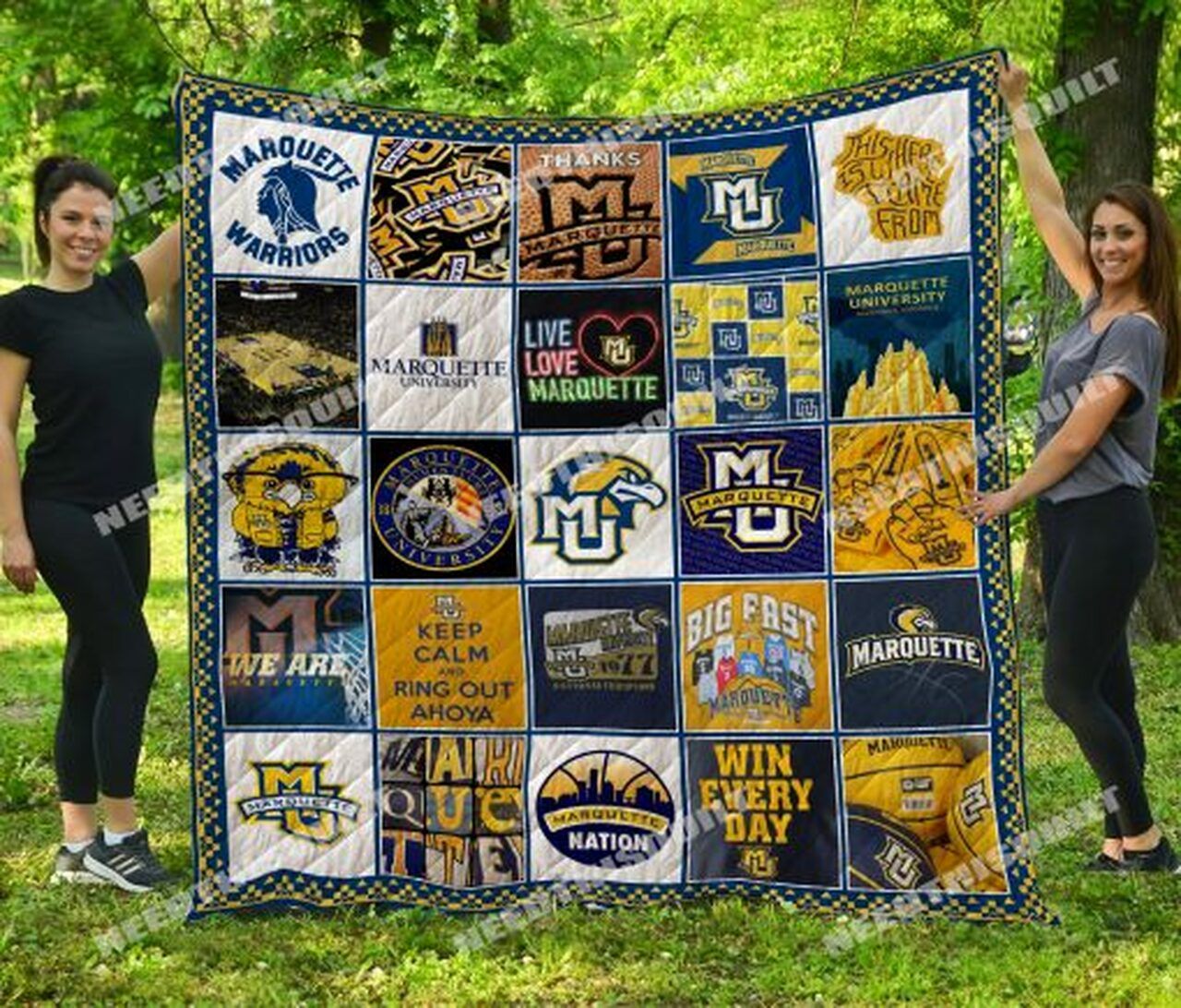 Marquette Golden Eagles NCAA Quilt Bedding Set for Soft and Cozy Bedding
