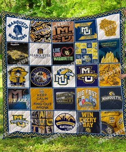 Marquette Golden Eagles Vintage Quilt Blanket with Unique Design