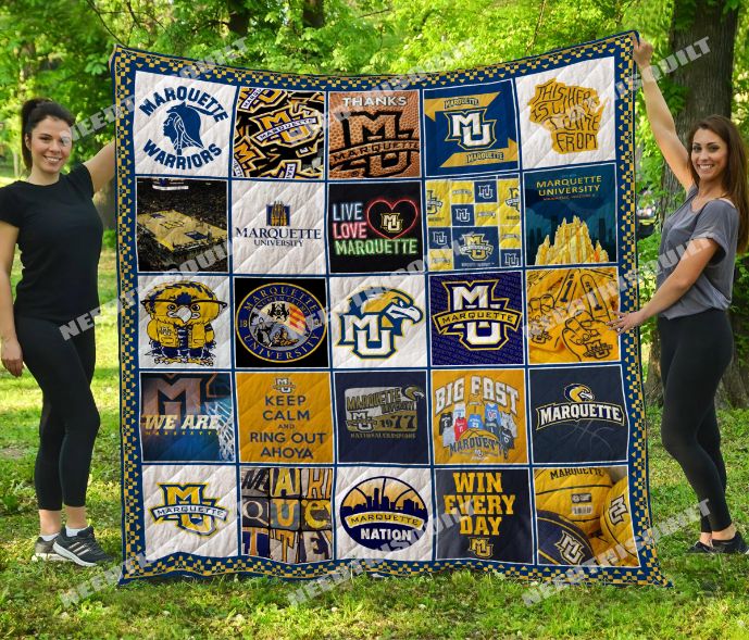 Marquette Golden Eagles Vintage Quilt Blanket with Unique Design