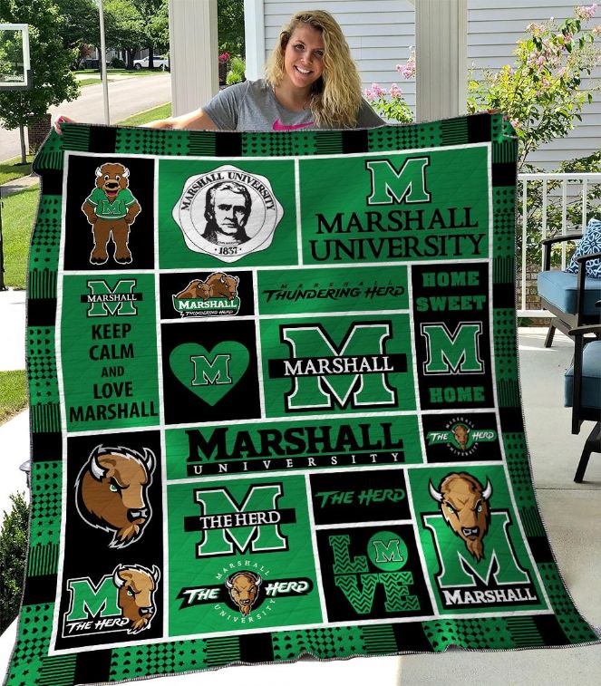 Marshall Thundering Herd Quilt Bedding Set - Show Your Team Spirit in Your Bedroom