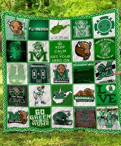 Marshall Thundering Herd Quilt Blanket LC1 for Sports Fans