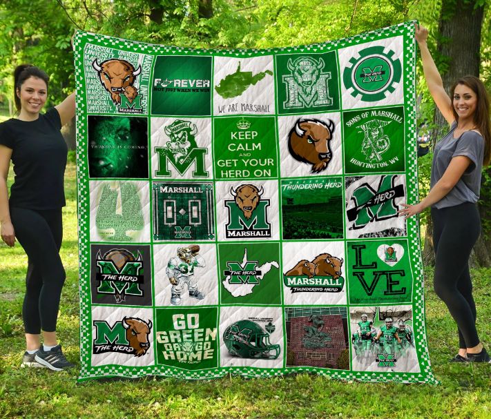 Marshall Thundering Herd Quilt Blanket LC1 for Sports Fans