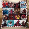 Marvel Character Deadpool Collage Quilt Bedding Set for Comics Fanatics