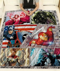 Marvel Comics Quilt Blanket for Fans - Perfect for Comic Lovers