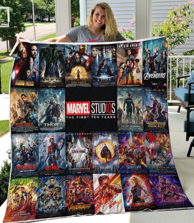 Marvel Movies Quilt Bedding Set for Fans